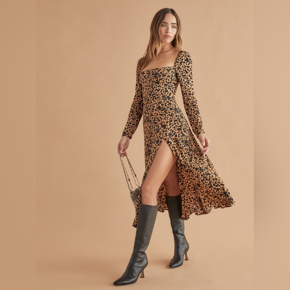 Reformation Leopard Print Dress